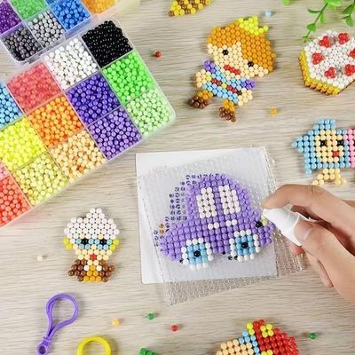 Leuchtende Wassernebelperlen DIY Puzzle Spielzeug für kreative Mädchen