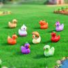 10-100pcs Mini Resin Creative Vegetables Ducks Miniature Tiny Ducks Figures for Fairy Garden Micro Landscape DIY Decoration