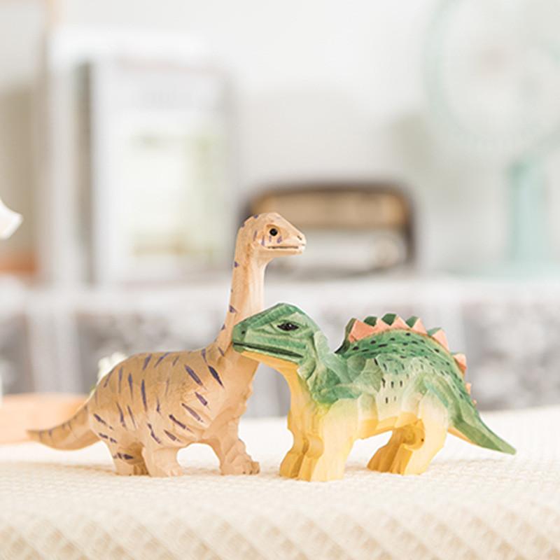 Wooden Dinosaur Craft Decor Trex Triceratops For Party Gift And Memorabilia