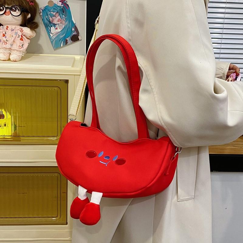 Cute, Fresh And Artistic Women's Shoulder Bag, Tang Nier's Casual And Cute Mobile Phone Bag, Female Student's Cross-body Bag