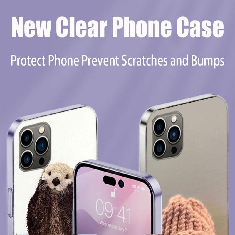 Lovely Otter Who Loves Clean Food Phone Case For Apple Iphone 16E 16 17 Pro Max Air 15 Pro 14 Plus 12 13 Mini Cover Cute