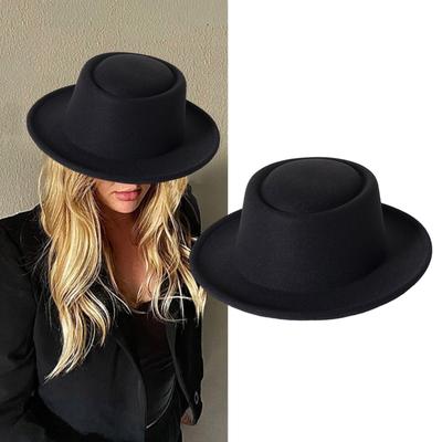 Vintage Fedora Hut Baumwolle Kurze Krempe Western Cowboyhut Vielseitiger Trilby Zylinder für Dinner Outdoor Freizeitkleidung