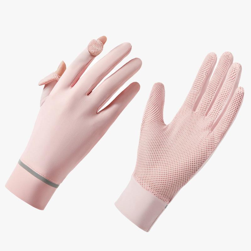 Sunscreen Gloves for Women with Ultraviolet Rays Summer Electric Car Anti Slip Thin Touch Screen Riding Sunscreen Gloves for Women