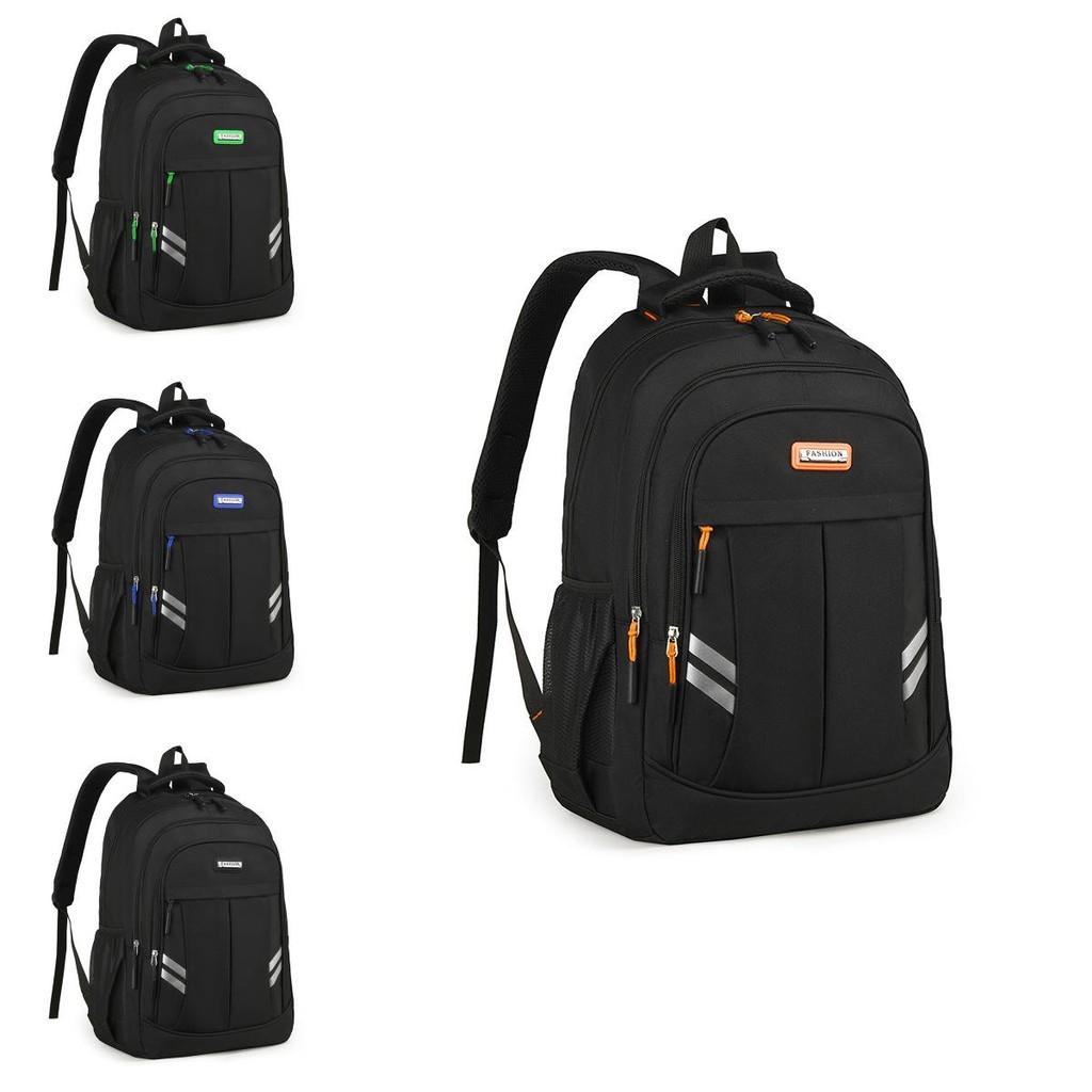 Color Polyester Solid Large Capacity Backpack Outdoor Travel Bag Can Be Stored