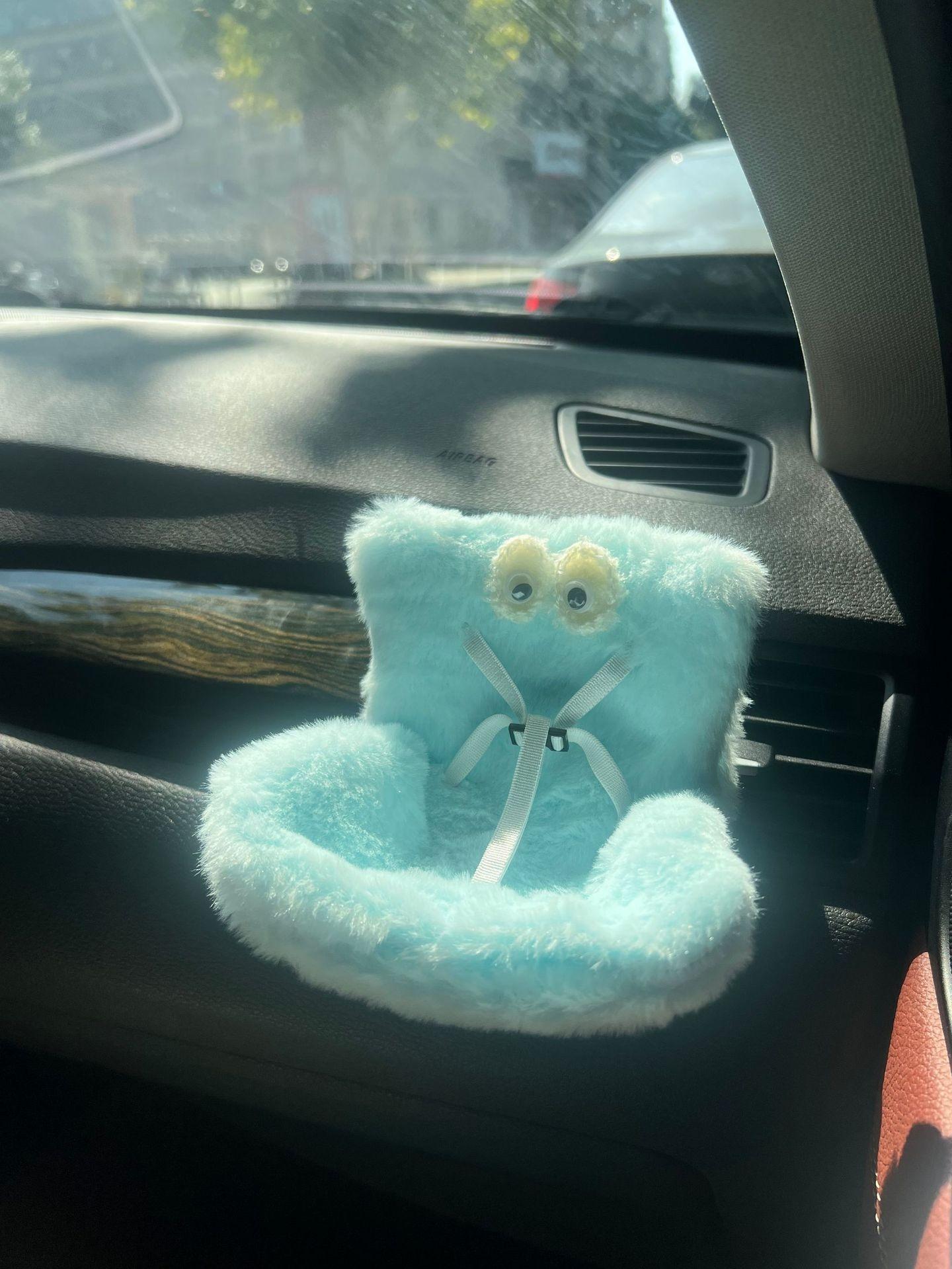 

Сиденье Лабубу Пух Игрушка для машины умеренность Подходит для Лабубу 2.0 Аромат Декор eyes синий