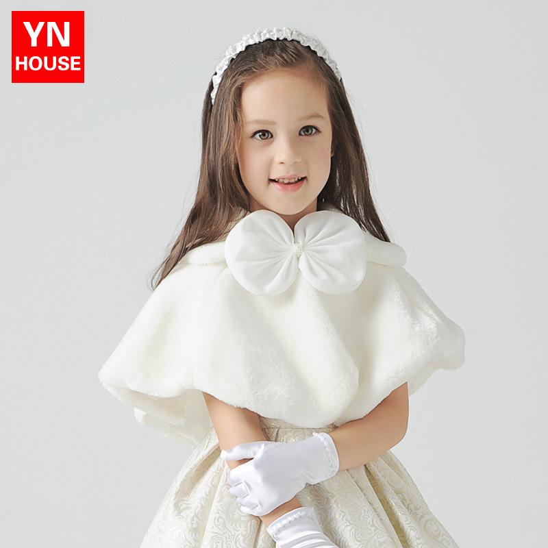 Children's Wool Cape Shawl Cloak - Autumn/Winter Outerwear for Girls