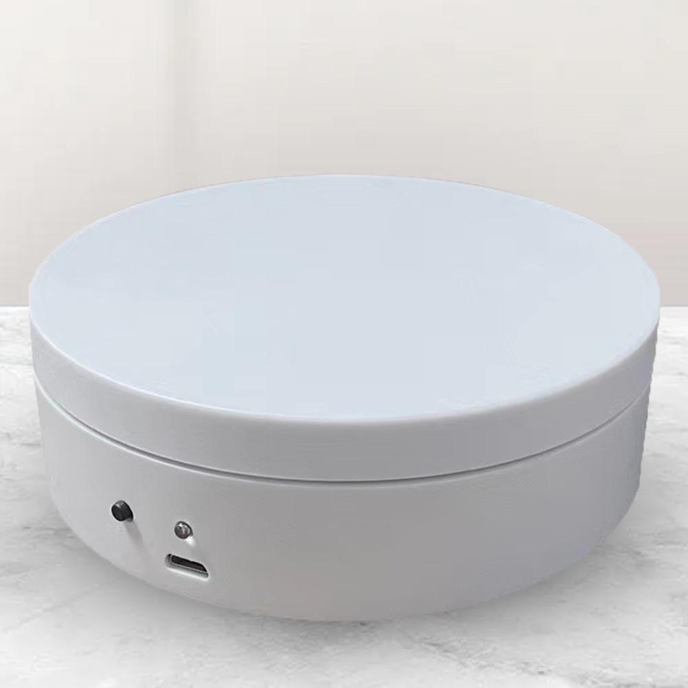 360 Degree Rotating Motorized Display Stand USB Charging/Battery Operated Photography Show Holder for Model Cake 3D Images