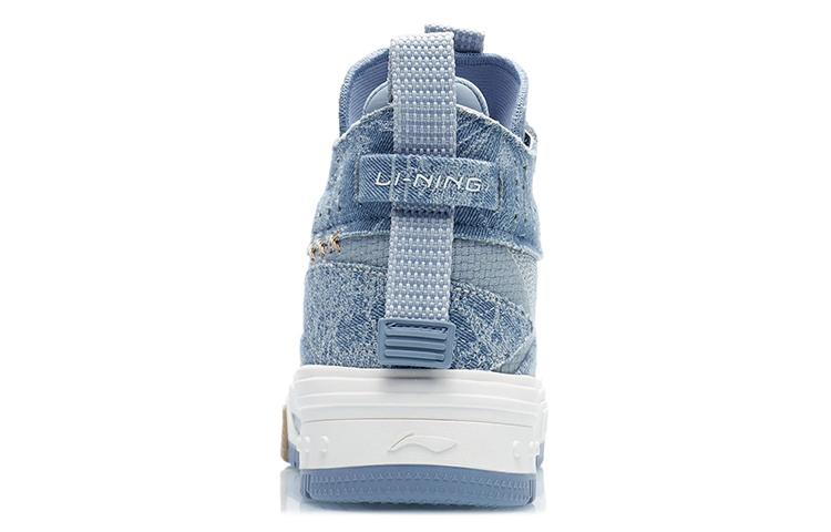 Li Ning Textile, Synthetic Leather Slip Resistant, Abrasion Resistant, Height Increasing High Top Skateboard Shoes AGCR430-5
