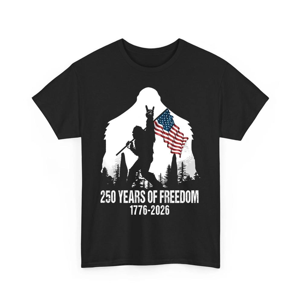 Bigfoot Sasquatch Flag 250 Years 17762026 250th Anniversary Patriotic TShirt Unisex T-Shirt XXXL