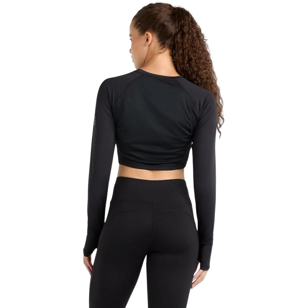 Umbro Dames Bodycon Raglan Lange Mouwen Training Crop Top