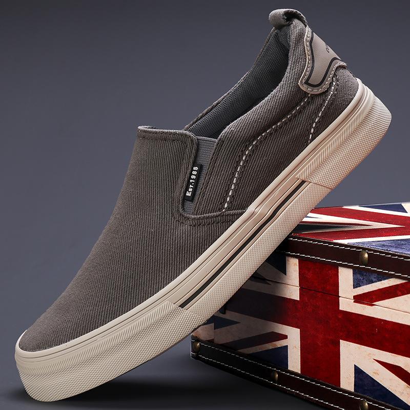 Spring New Men's Shoes Casual and Fashionable Versatile Men's Canvas Shoes Daily Comfortable Flat Bottom Low Top Shoes Men