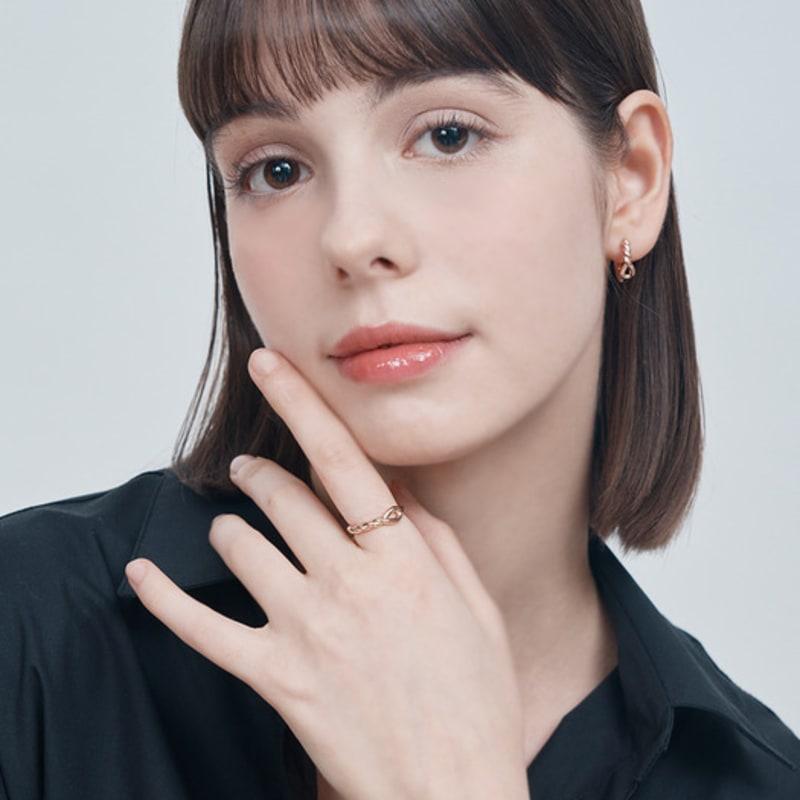 ELLE Jewelry Ella Twist Open Ring ELBRWR138