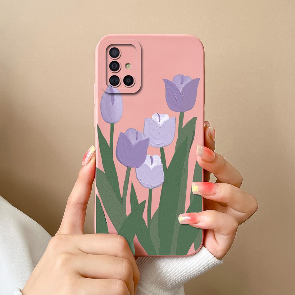 For Samsung Galaxy A51 A71 A31 Phone Case Cartoon Full Protection Cases For Samsung A 51 71 31 Soft Liqiud Silicone Back Cover