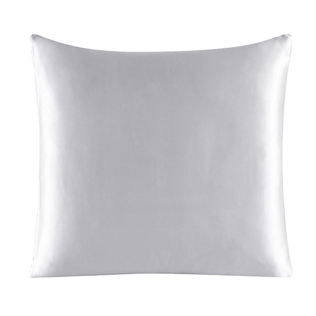 100% Pure Silk Pillowcase With Zipper Cushion Pillow Cover Solid Multicolor Many Sizes 40x40cm 80x80cm