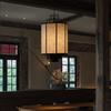 New Chinese style dining booth single head chandelier Zen retro restaurant restaurant homestay lighting with spotlight