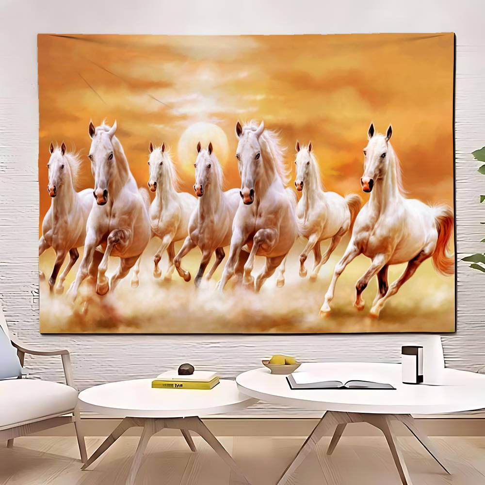 Running Horse Tapestry Customizable Tapestries Of Various Styleswall Hangings Celebrity Photo Printingwall Hangings