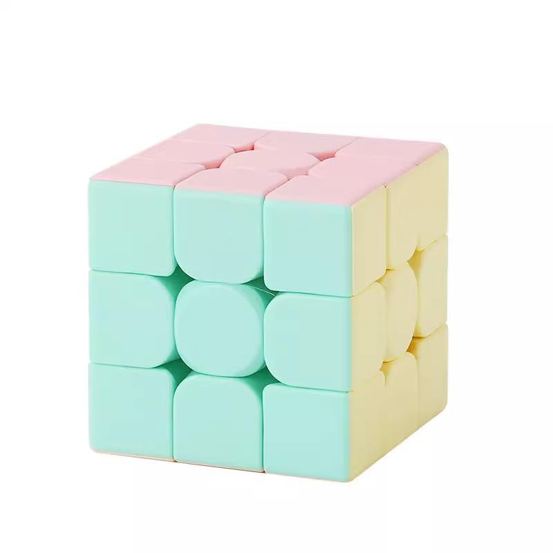 3rd Order Magnetic Macaron Cube: Competition Special Educational Toy for Kids, Changeable Pyramid Design.