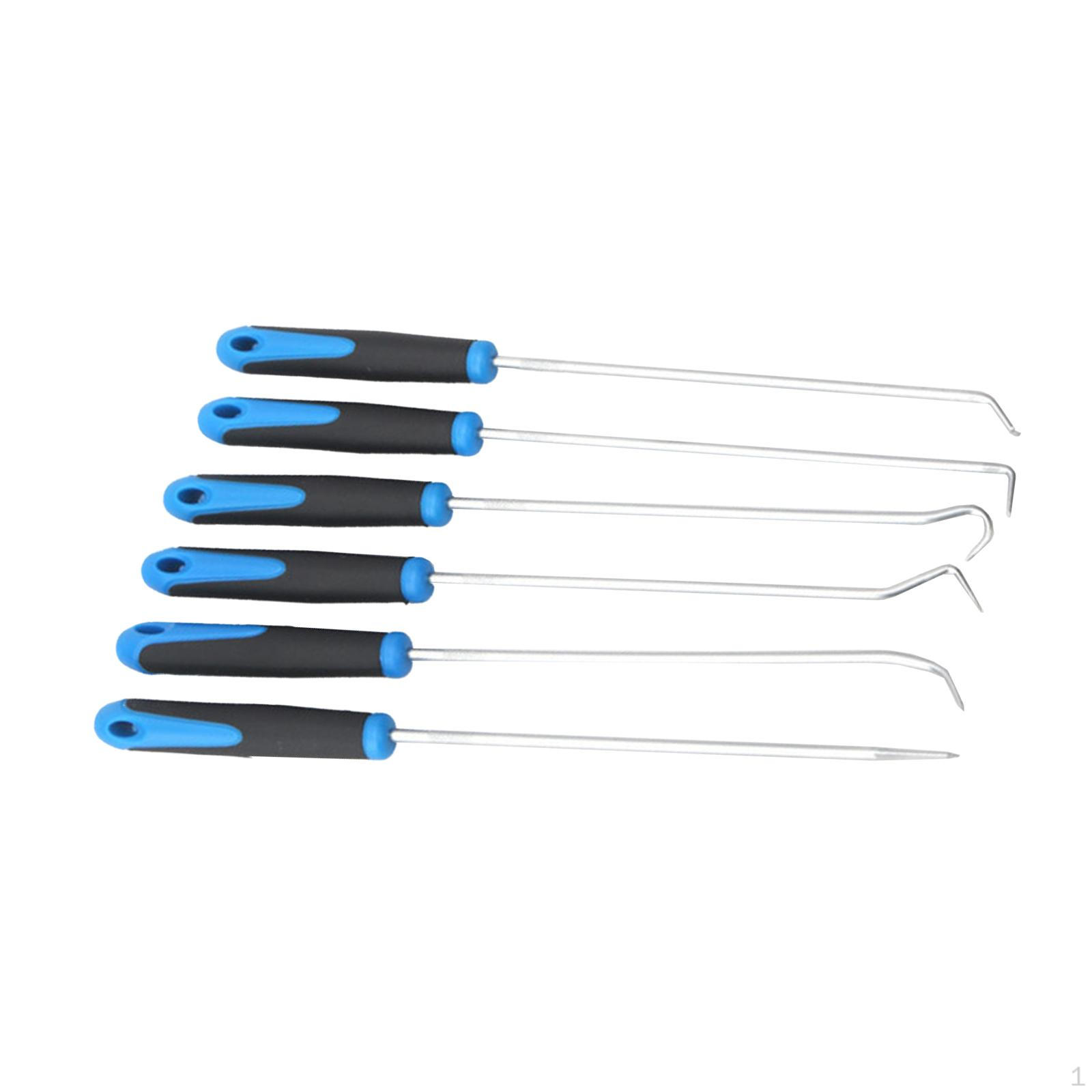 

6Pcs Pick Hook Set Durable Portable Wear Resistant Oil Seal Puller for Auto Accessories