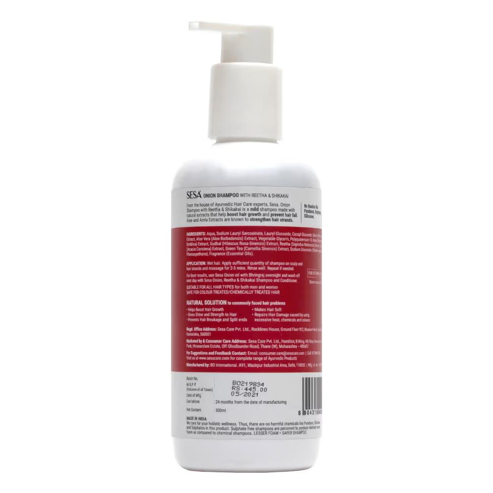 SESA Onion Shampoo with Reetha & Shikakai (300ml)