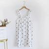 Ladies Summertime Cotton Yarn Pure Cotton Thin Suspender Nightdress Loose Mid-length Sweet and Lovely Long-cut Home Dress Camisola Sexy