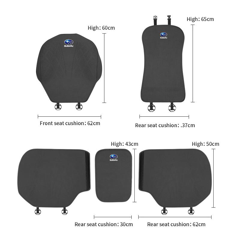 Keychain Car Seat Blcak Cushion Breathable Protector Pad Auto Interior For Subaru STI XV Forester BRZ Outback Smart Levorg WRX