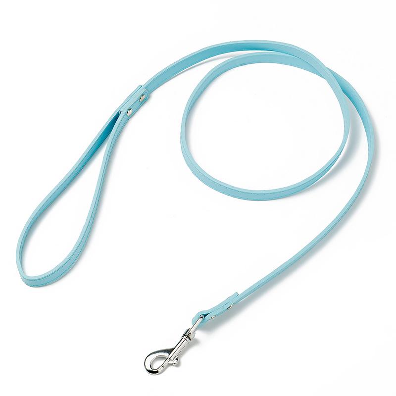 Leather Dog Leash Pet Dog Training Leash Rope Colorful PU Puppy Dog Walking Leash for Large Medium Small Dogs Pet Supplies 120cm
