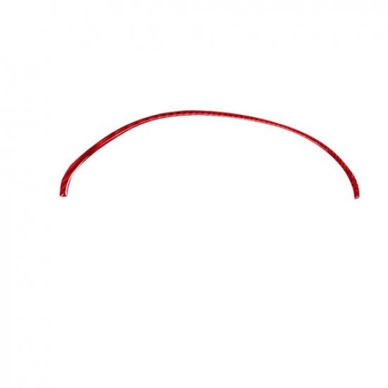 Red Carbon Fiber Interior Top Of Speedometer Cover Trim Strip For Toyota Tacoma