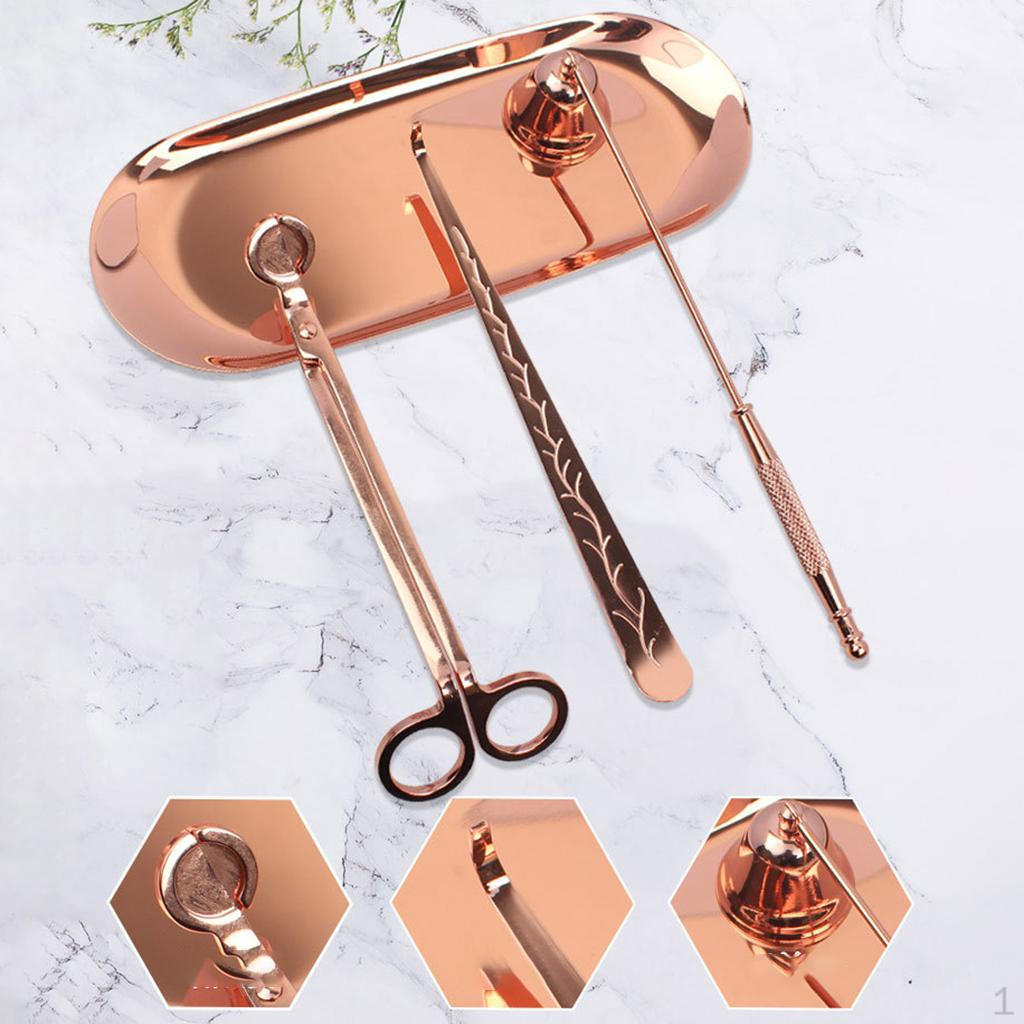 Accessories Tool Set with Candle Wick , Snuffer, Dipper for Christmas,