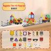 Cross-Border Magnetic Building Blocks: Strong Magnet Road & City Traffic Tiles with Crane & Stained Glass Design