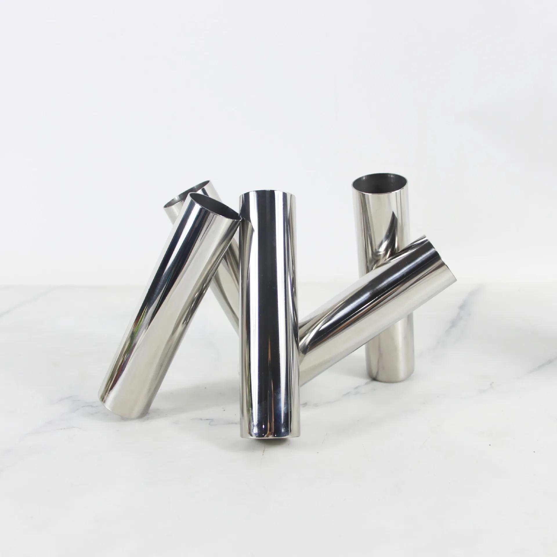 Modern stainless steel tube mirror flower