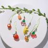 Multi Color Phone Lanyard Fruit Shapes Pendant Wrist Strap Detachable Phone Chains Keyring Portable Accessory for Women