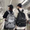 Fashionable Solid Color Embossed Texture Student Backpack For University Use