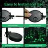 1/3/5/7pcs Solar Eyeball Light Ground Mounted Lamp Halloween Decoration Horror Atmosphere Outdoor LED Solar Waterproof