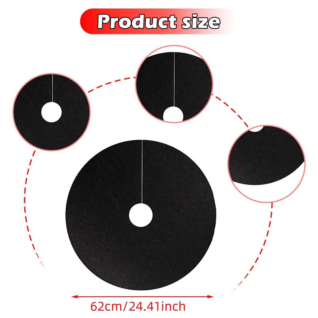 10x Tree Mulch Rings for Weed Control with 2.76" Hole Potted Plant Root Protection Landscaping Thickened 24 Inch Tree Protector