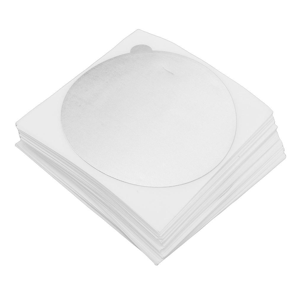50pcs set White Foil Seal Covers Self-Adhesive Coffee Capsule Seals Self Adhesive Lids Tea Cans