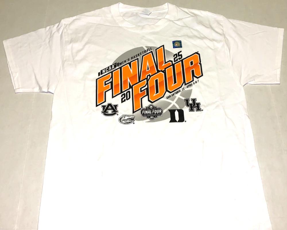 NCAA Basketball Final Four 2025 Duke Auburn Florida Houston T-Shirt New! NWT 2XL Unisex T-Shirt XL