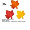 Decorative Felt Leaves for Dining Table 3Pcs Fall Maple Decorations, Wooden Autumn Harvest Desktop Decor Shelves Ornament Shelf Tiered Trays