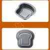 1/6Pcs Toast Bread Pattern Carbon Steel Cake Mold Madeleine Muffin Cake Pan Jam Sandwich Dessert Kitchen Accessories Gadgets