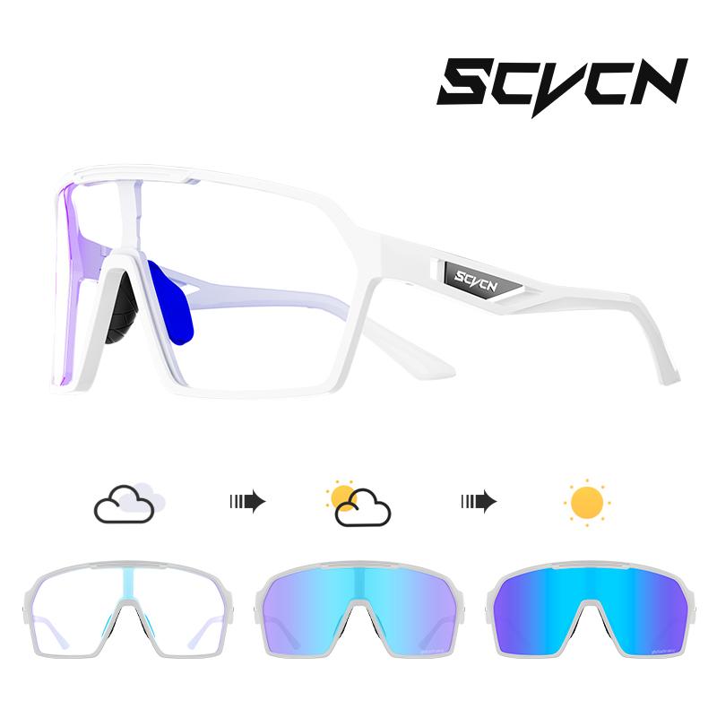 SCVCN Outdoor Photochromic Sunglasses Bicycle UV400 Eyewear Sale Sports Bike Glasses Women Driving Cycling Glasses Man MTB Road 7