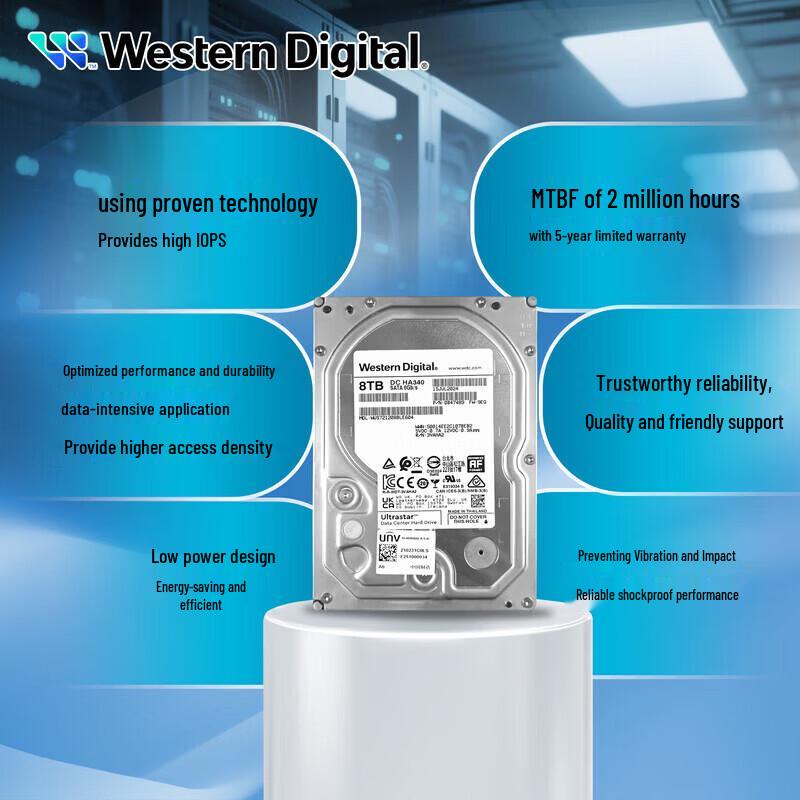 Western Digital Ultrastar 8TB Enterprise Hard Drive