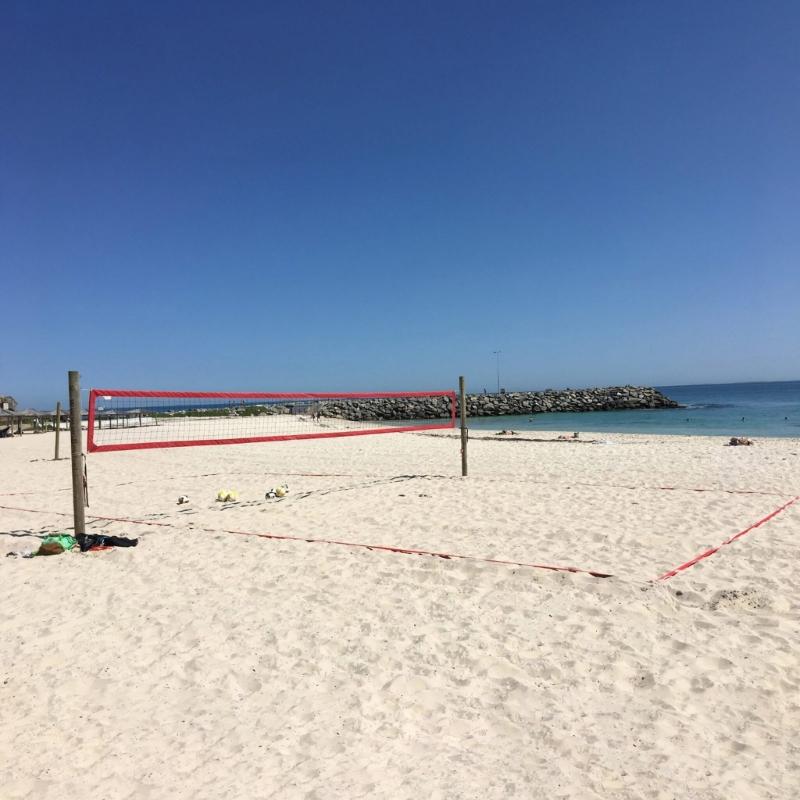 Professional Outdoor Volleyballs Courts Marker Regulable Boundaries Line With Sand Anchors Net Bag Official Size