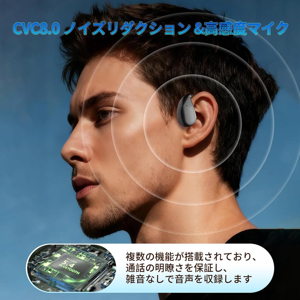 Wireless Earbuds Earphones with Bluetooth Evolution of Bone Air No Ear Sound Leakage LED Up to 80 Hours of Sound Instant Touch Compact and Compatible