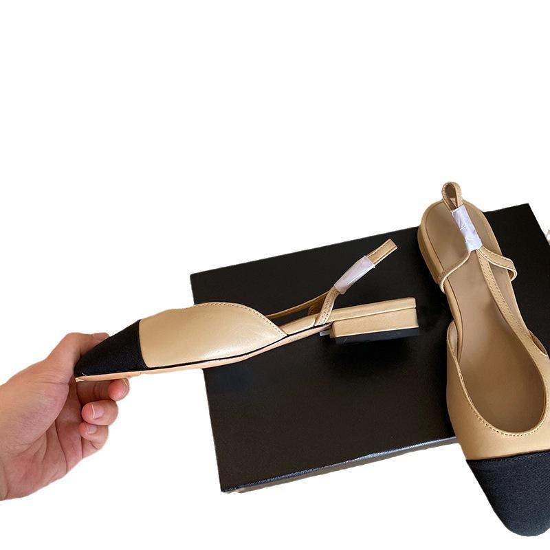 

Летние новые роскошные дизайнерские брендовые дизайнерские сандалии из натуральной кожи с круглой головкой, полыми краями и пустым ремнем, модные тканые сандалии с цветными блоками Brightface 40