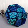 1pc Tiki Patterns Automatic Open/Close Umbrella with One Touch Button,, Windproof Design   Lightweight Portable Umbrella for Women & Men6126