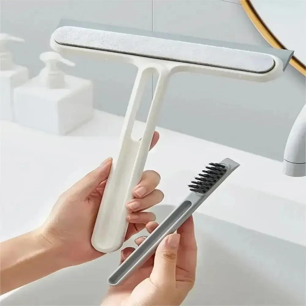 1pc Silicone Water Wiper Plate Glass Cleaner Scraper Car Windshield Cleaning Squeegee For Car Windshield Window Bathroom Kitchen