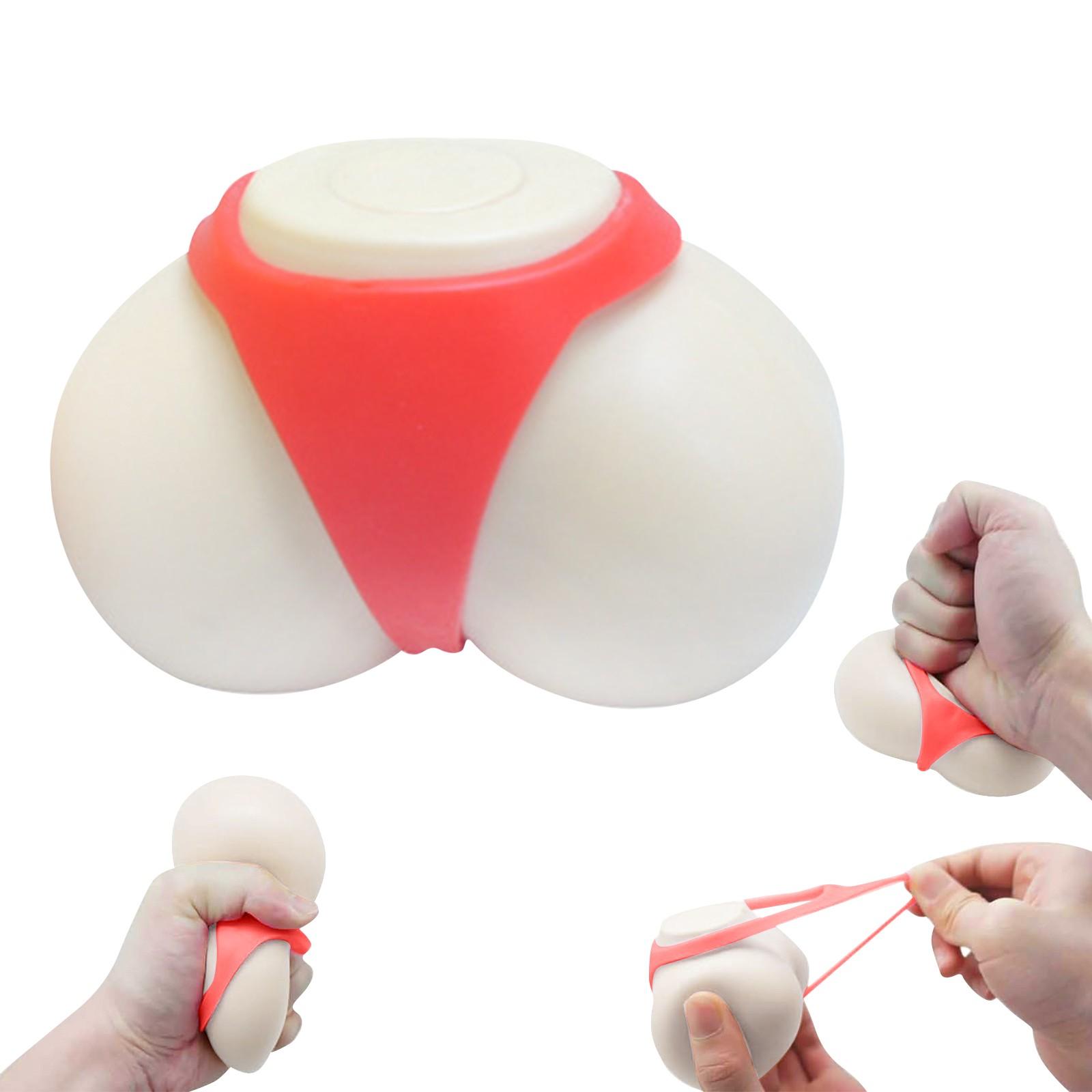 

Кумедний м яч у формі попки, іграшки для стресу Relief Squeezes Ball для дітей і дорослих, унікальна іграшка Squeezes Ball Toy для відпочинку та зняття стресу 20 мл One Size