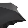 Francfranc Compact Frill Folding Black and Rain Umbrella, 50cm, (Sun Umbrella)