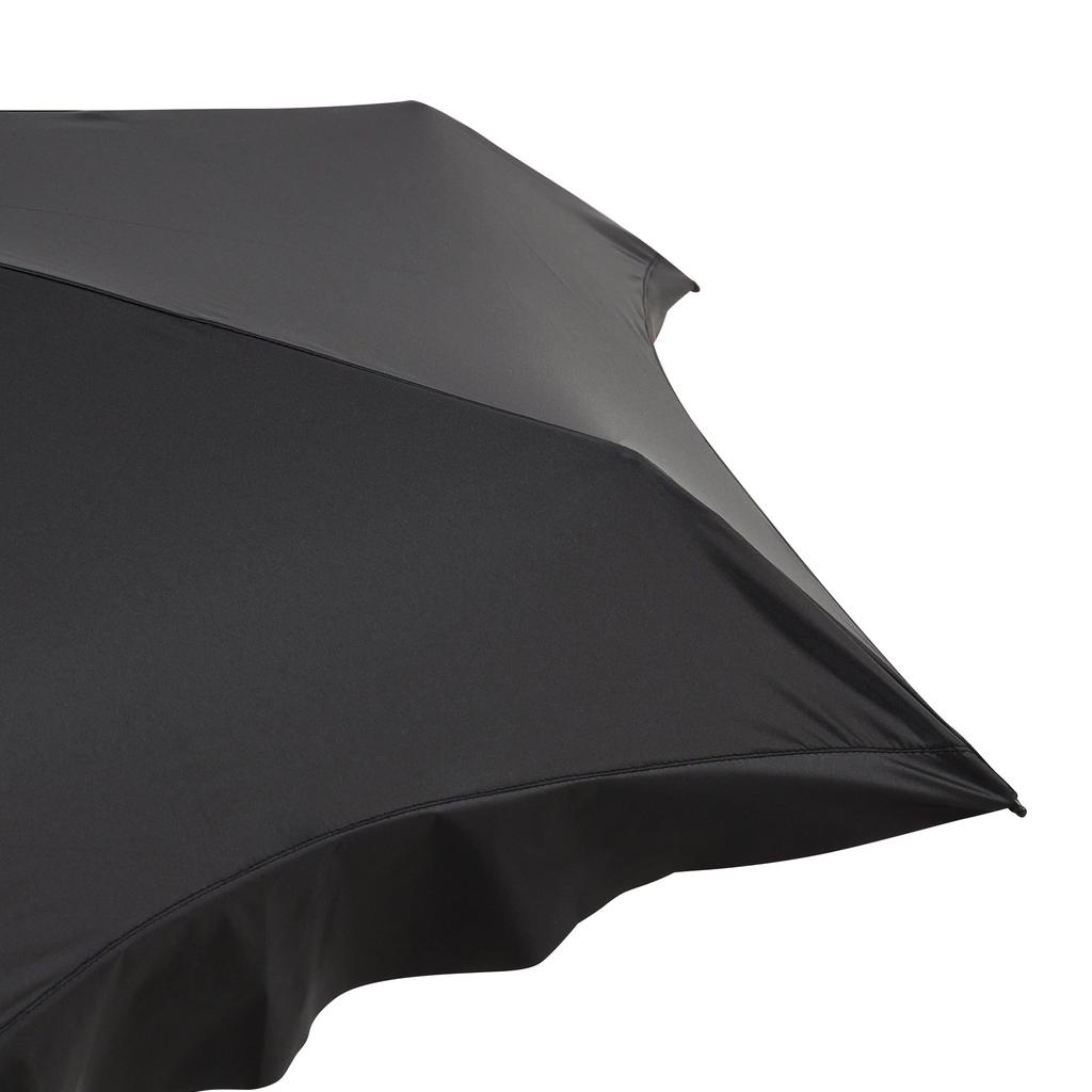 Francfranc Compact Frill Folding Black and Rain Umbrella, 50cm, (Sun Umbrella)