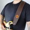 Basso Classic Leather CLA09 Guitar Strap Classic Leather Series (Soft Brown) -