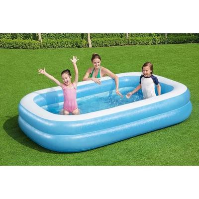 Bestway Rectangular Inflatable Pool 262 X 175 X 51 Cm - Blue and White - For Children - Outdoor Use